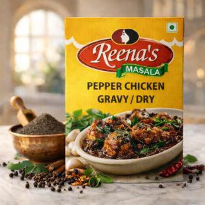 Reena’s Pepper Chicken Masala (Gravy/Dry)